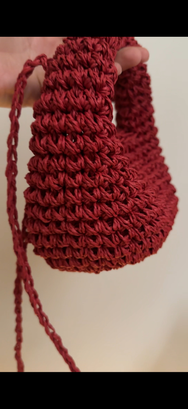 Kırmızı Hasır Midi Bag 