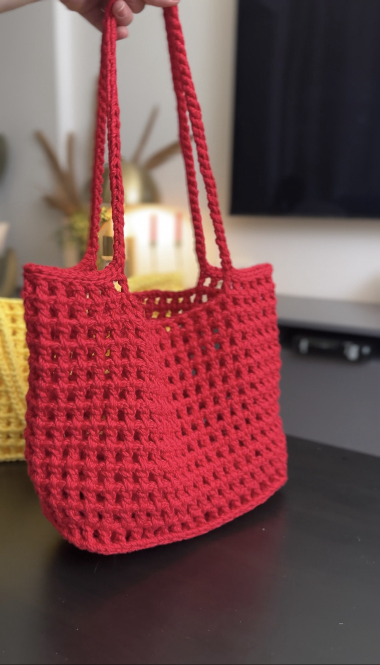 Örgü Kafes Model Kol Çantası