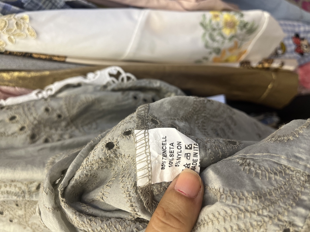 İtalyan brodeli ipek tencel gömlek