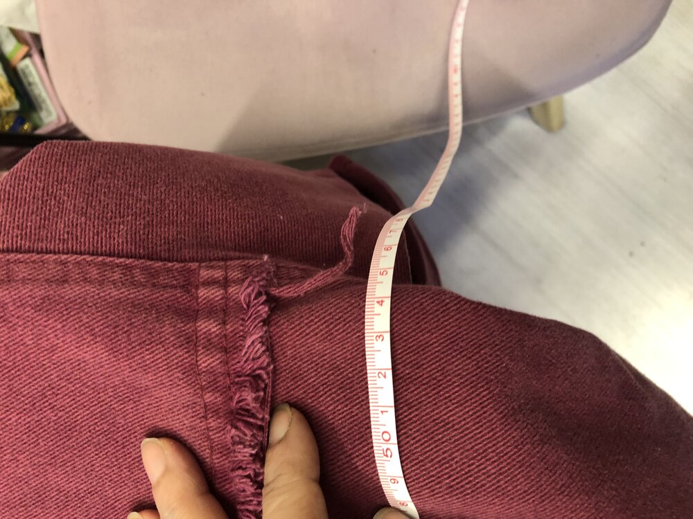 Yırtık detaylı koton ceket