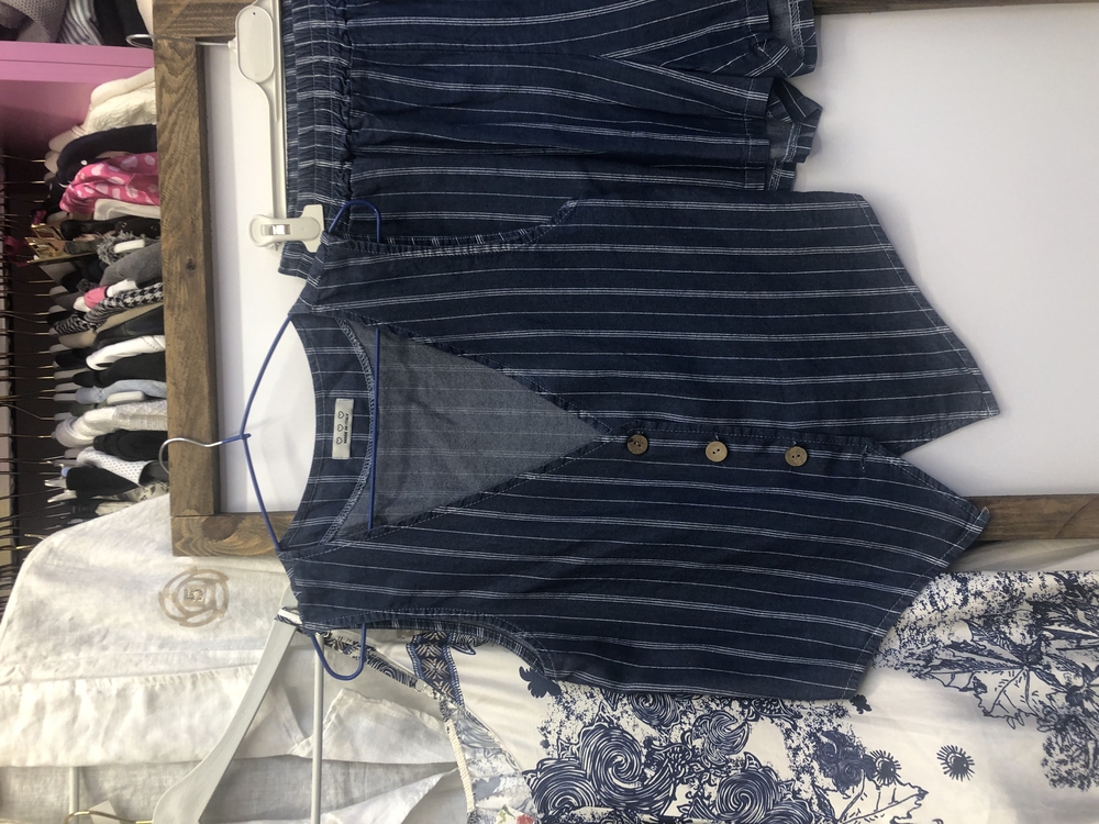 İthal tencel yelekli şort takım