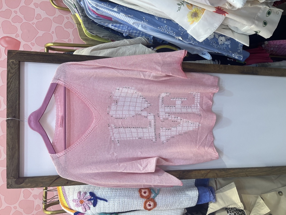 İthal love yazılı triko