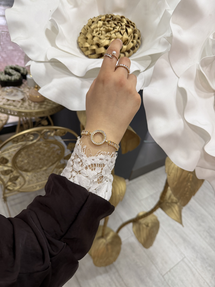 ZİRKON KLASİK MODEL ÇERÇEVELİ BİLEKLİK ✨
