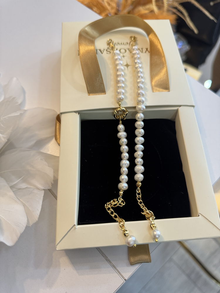 GERÇEK İNCİ İKİLİ SET BİLEKLİK