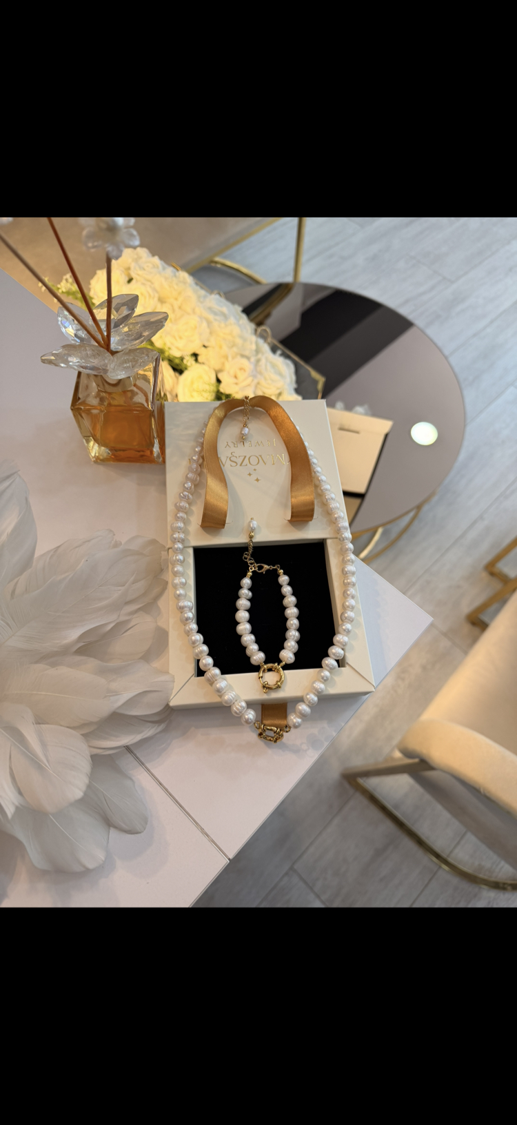 GERÇEK İNCİ KİLİT SET ✨