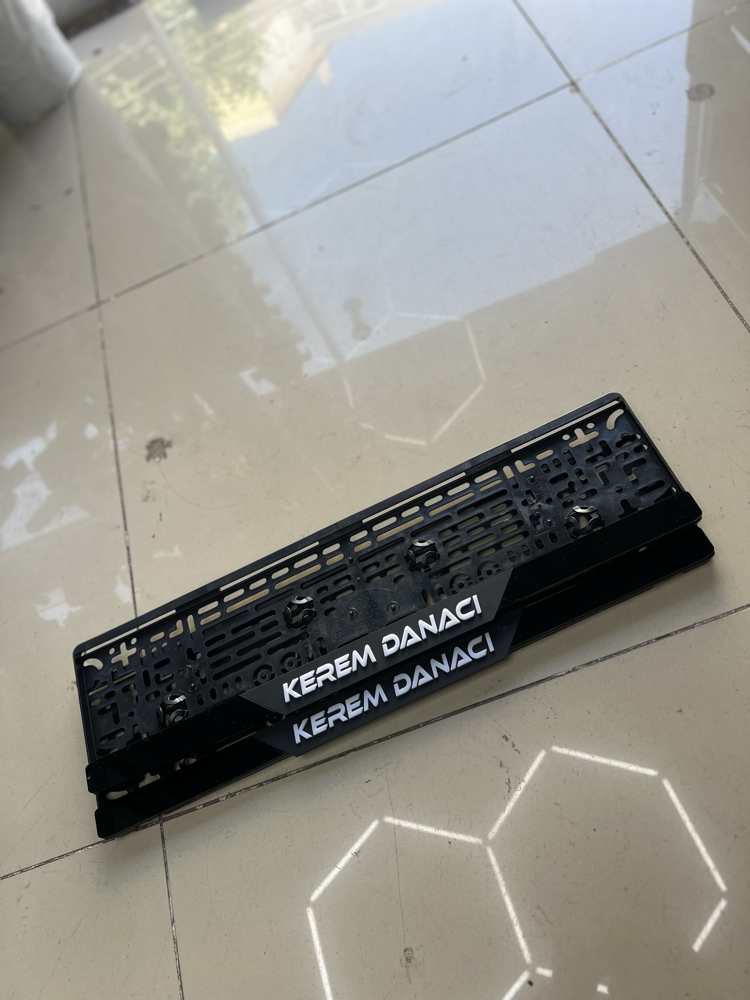 KİŞİYE ÖZEL İSİM SOYİSİM MAT PLAKALIK