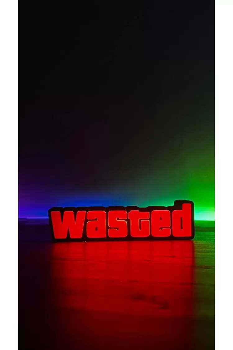Gta Wasted Ledli Tablo (USB Type A ile çalışmaktadır)