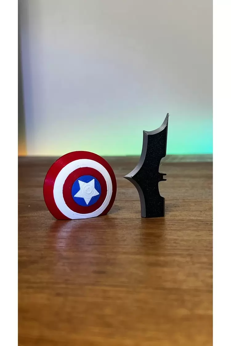 Batman Yarasa Bıçak Figürü Mıknatıslı -dolap Süs Dekorasyonu
