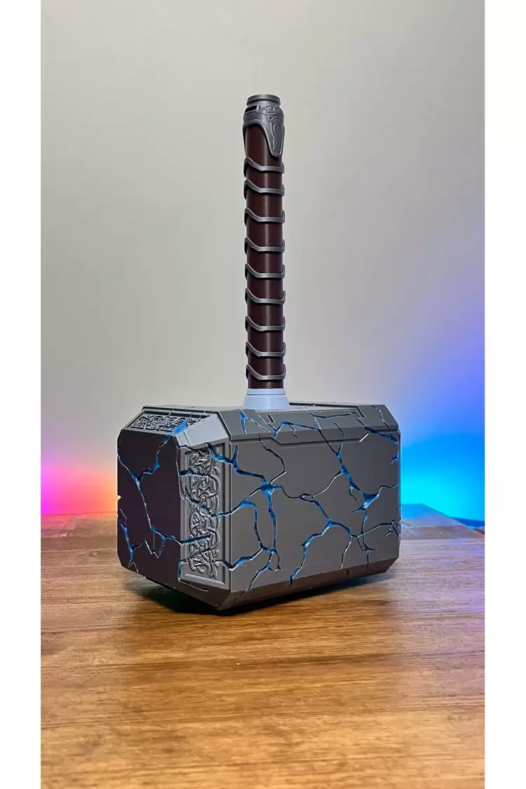 Thor Kırık Mjolnır Dekoratif Hediyelik Figür