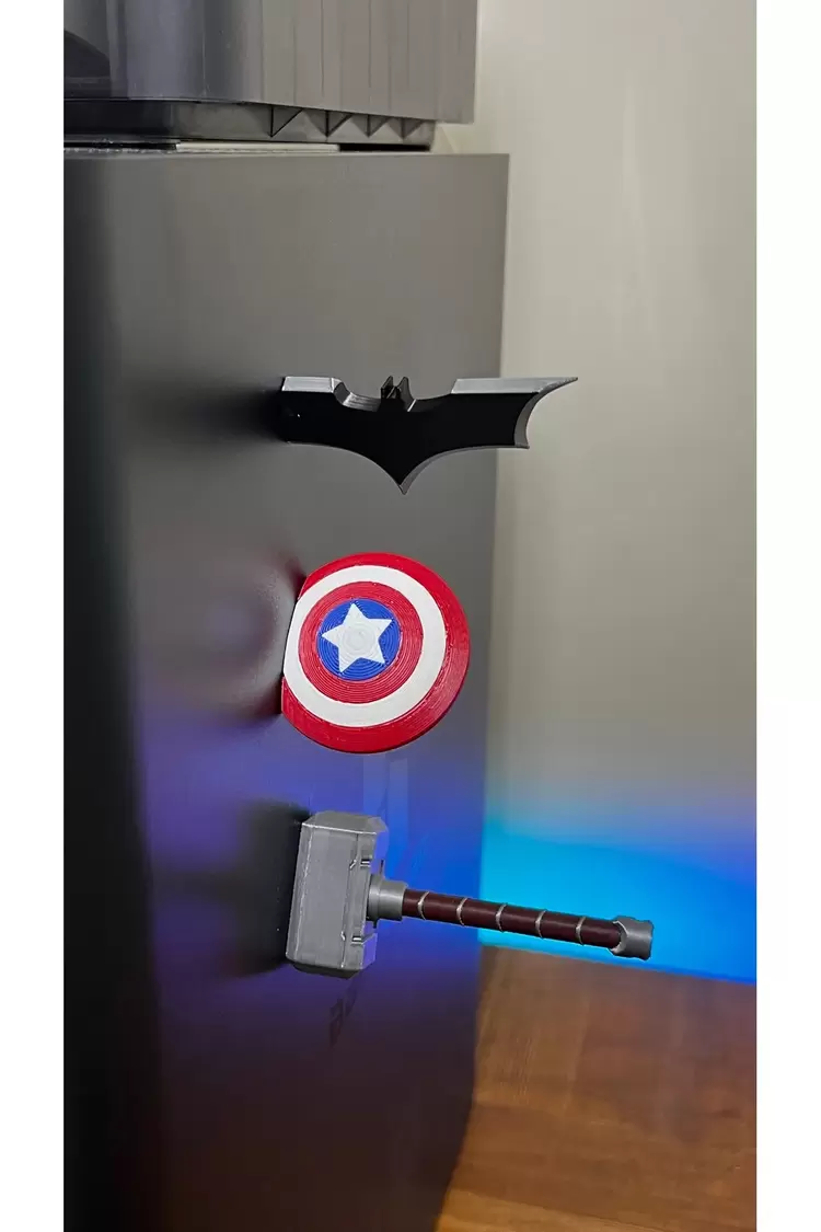 Batman Yarasa Bıçak Figürü Mıknatıslı -dolap Süs Dekorasyonu