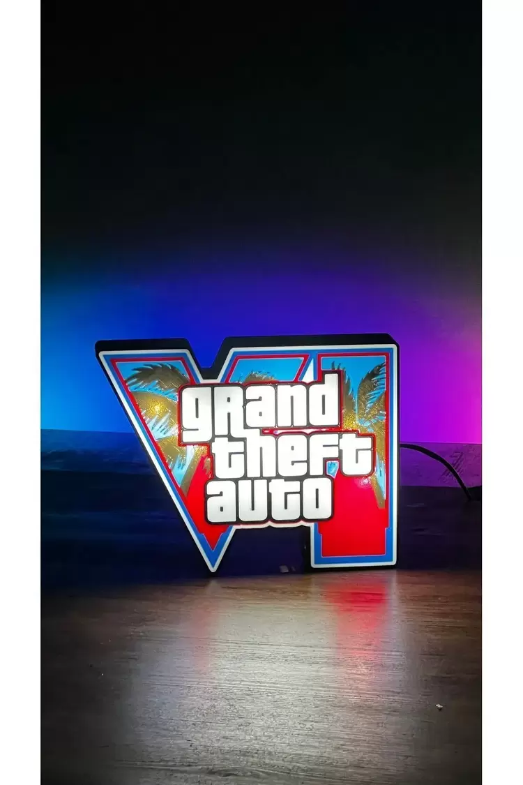 Gta 6 Aydınlatmalı Tablo