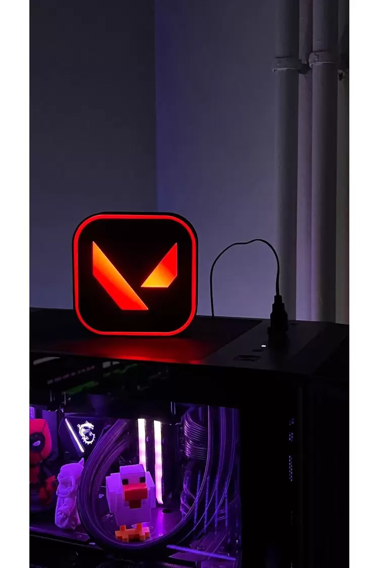 Valorant Aydınlatmalı Tablo (Usb Type A ile çalışmaktadır)