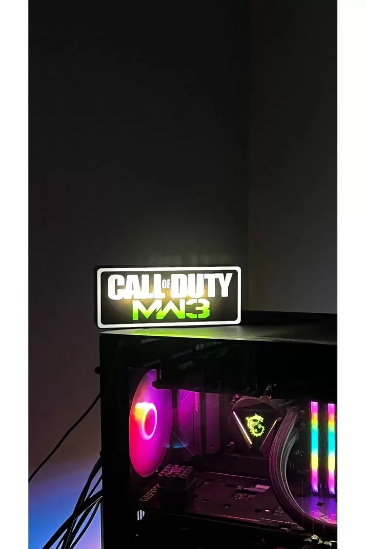 Call of Duty Işıklı Tablo