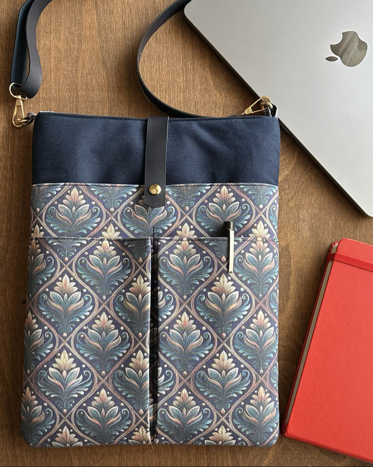 Özel Tasarım El Yapımı Cepli Kılıf Çanta, Tablet Kılıfı, Kitap Kılıfı, Organizer Çanta
