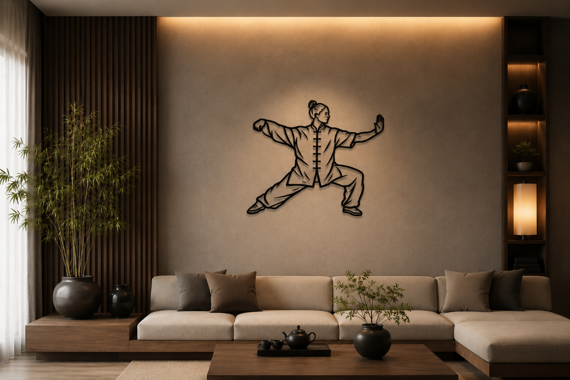 Shan Club | Tai Chi Flow – Ahşap Duvar Dekoru