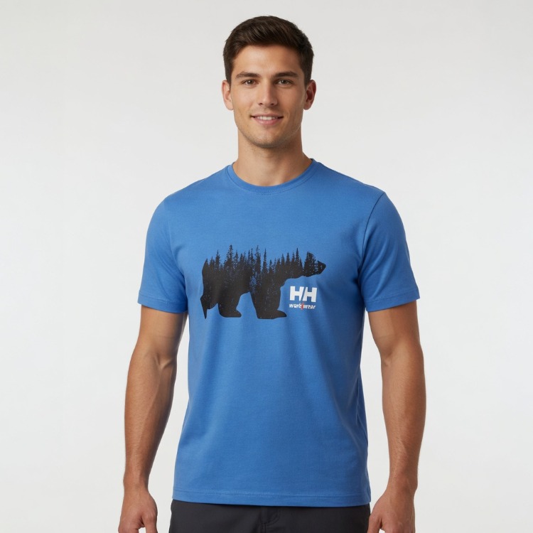 HH Erkek Tshirt Mavi