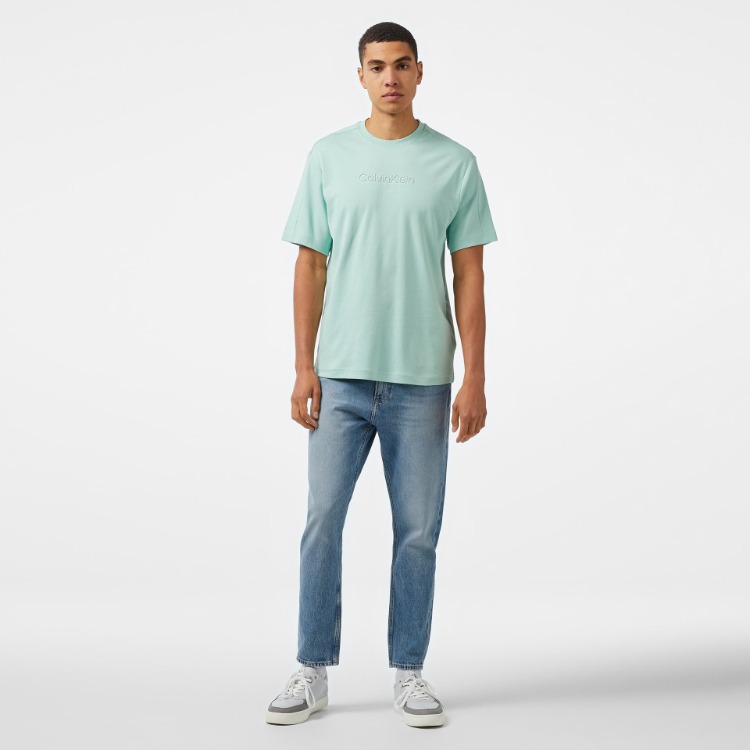 CK Bisiklet Yaka Tshirt Yeşil