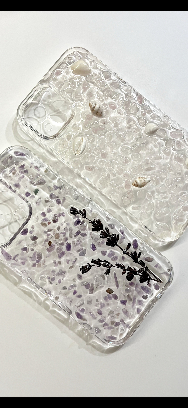 Lavender and Amethyst Clear Case