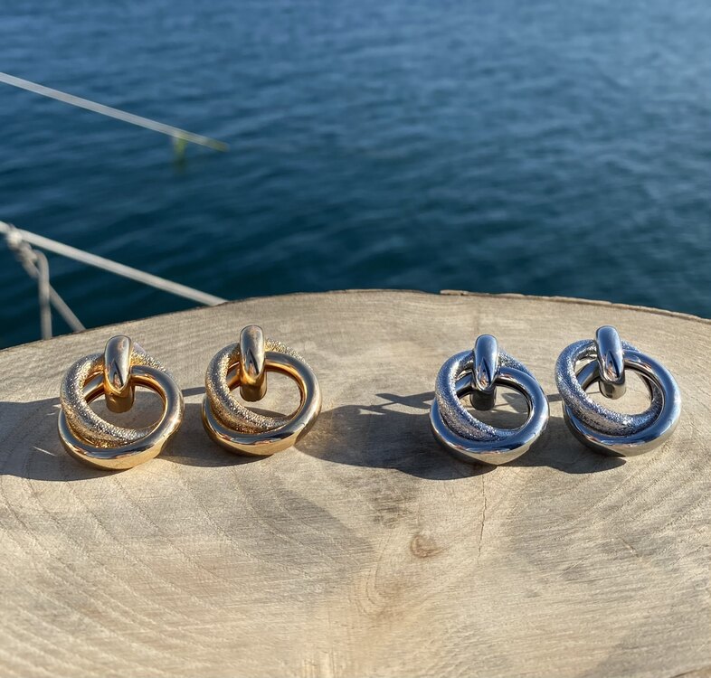 Çelik silver VİP küpe