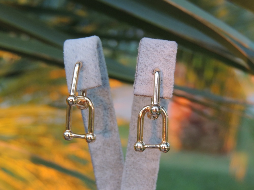 Gold zincir küpe 