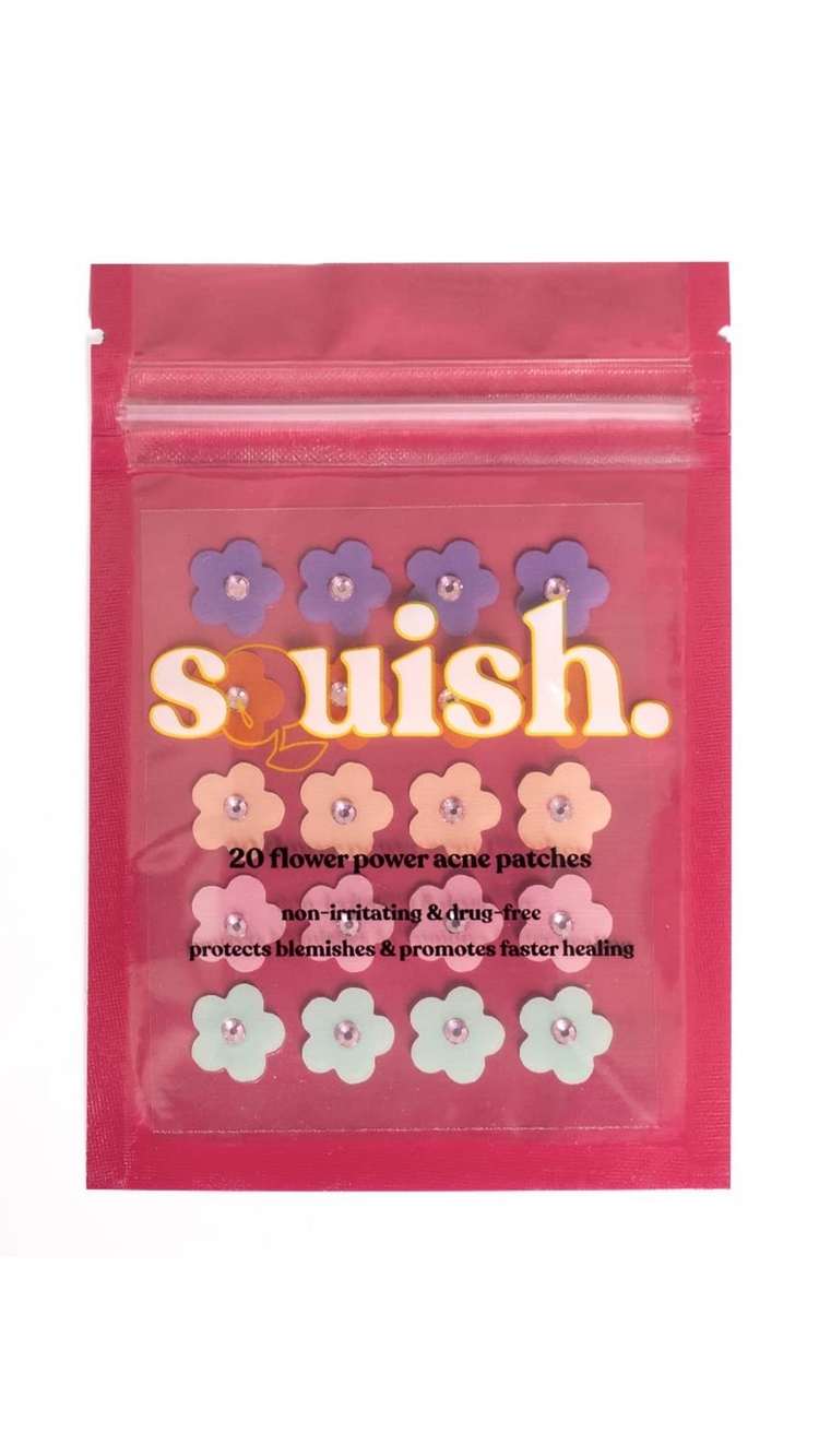 Squish Flower power acne patches
