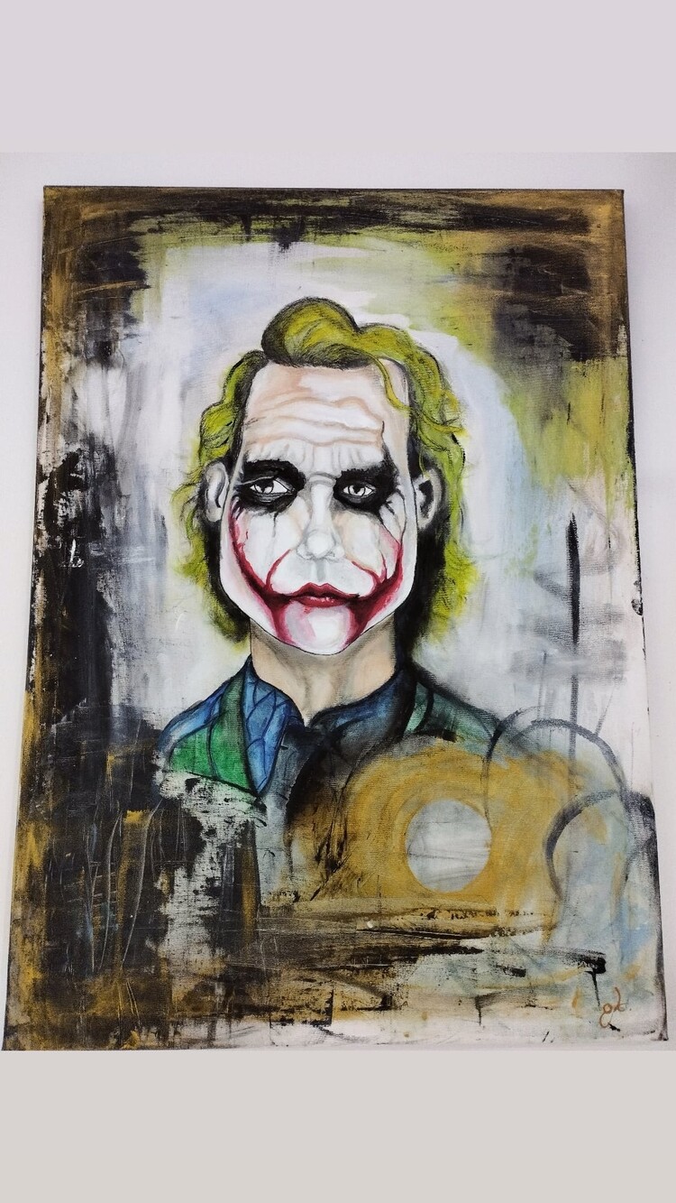 50x70 cm ebatında tuval üzerine akrilik çalışma