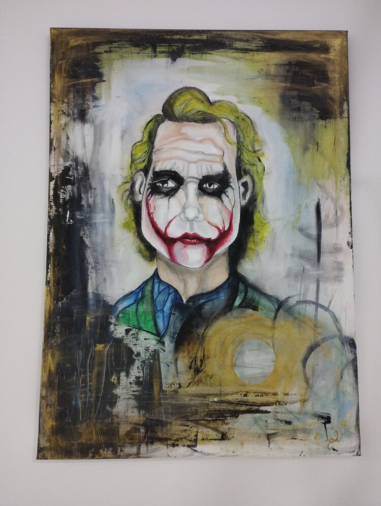 50x70 cm ebatında tuval üzerine akrilik çalışma