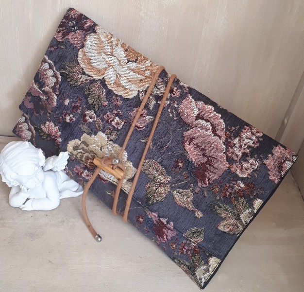 Goblen çanta clutch