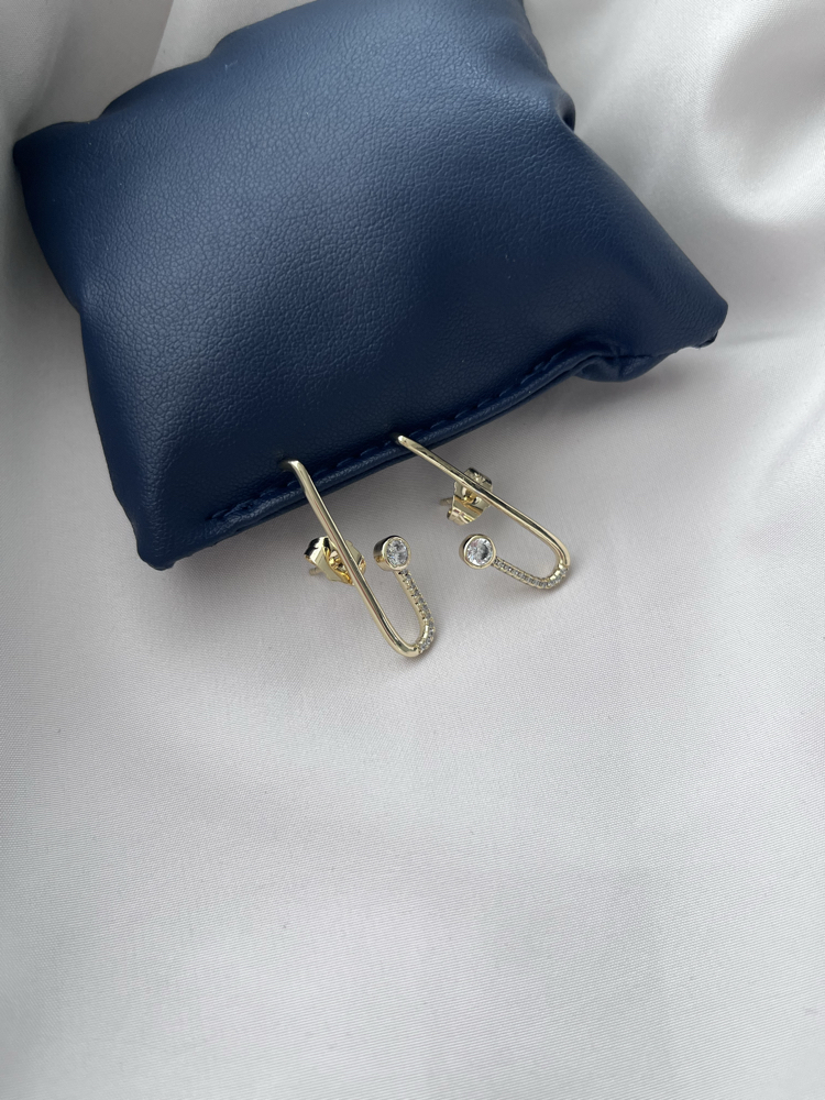 Premium Taşlı Küpe