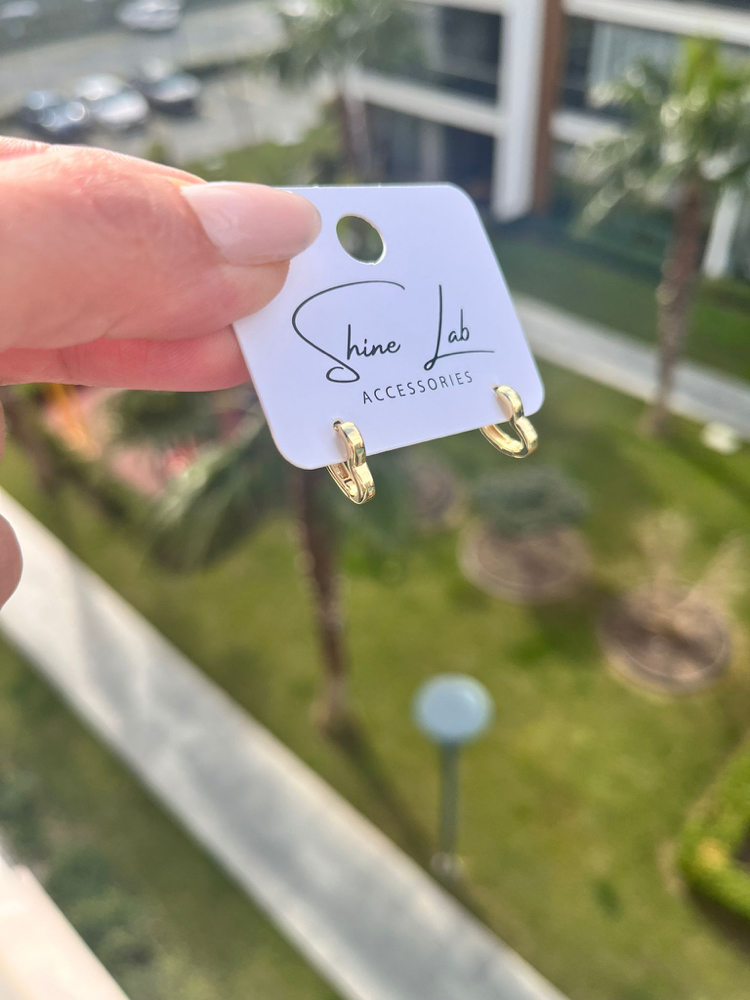Kalpli Gold Mini Küpe