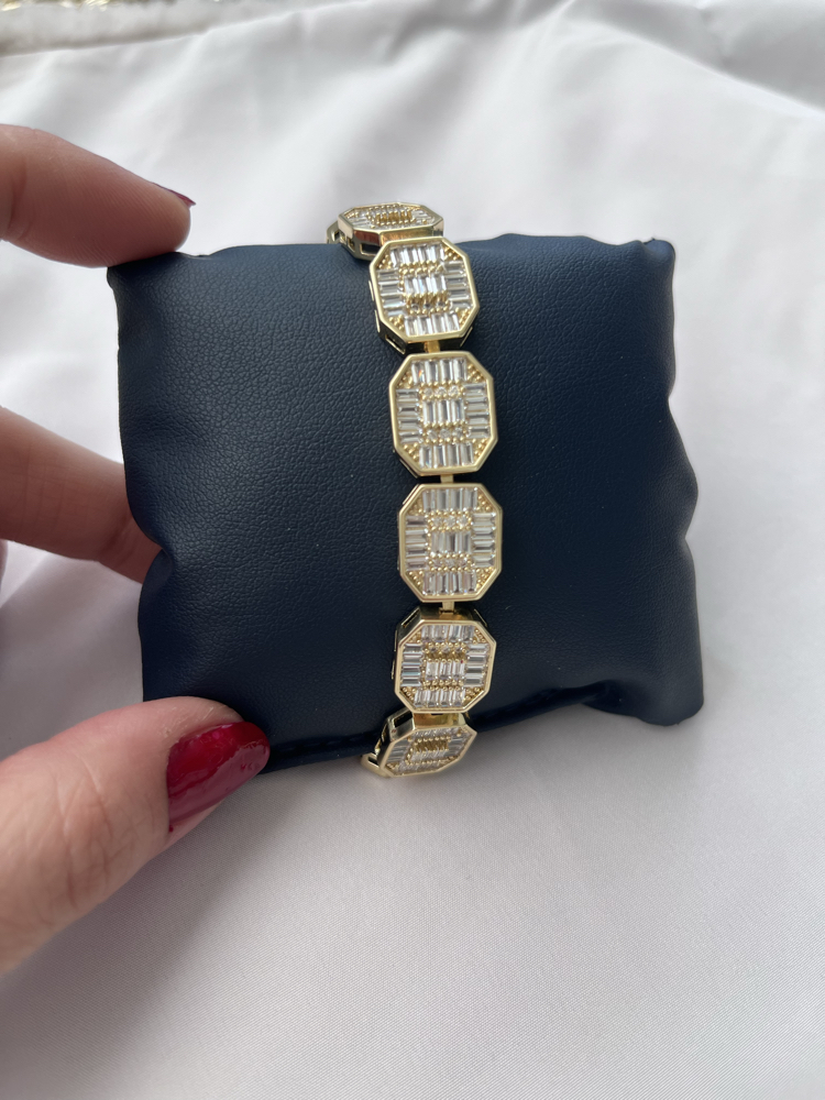 Zirkon Taşlı Diamonds Baget Bileklik
