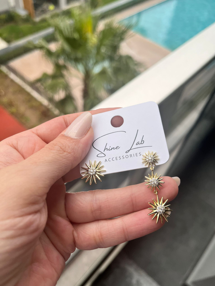 Premium Taşlı Küpe