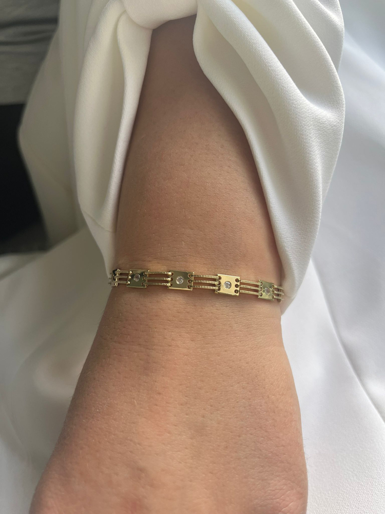 Vip 14k Taşlı Bileklik