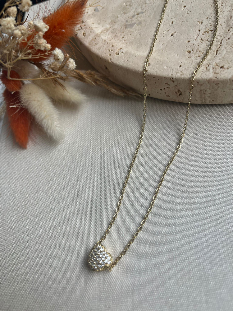 Premium 14 k minimal kalp kolye