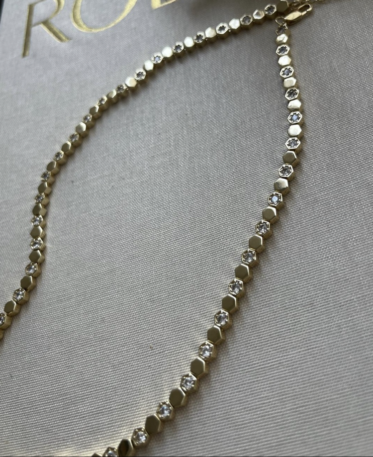 Premium Gold Taşlı Kolye