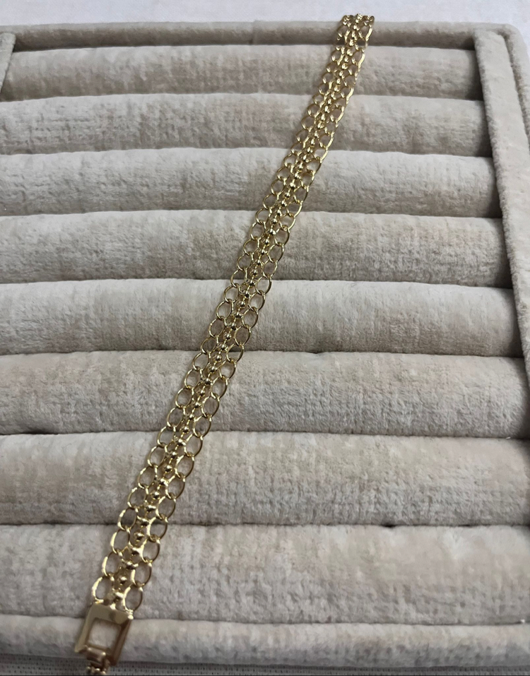 Gold Örme Model Bileklik