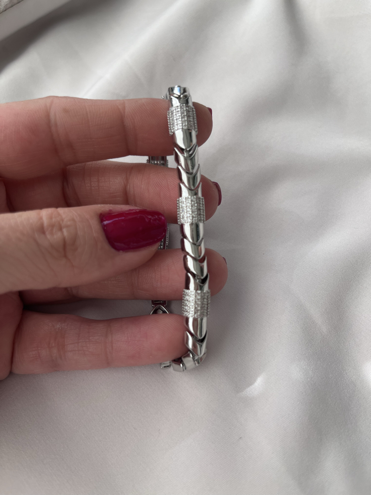 Zirkon Taşlı Silver Bileklik