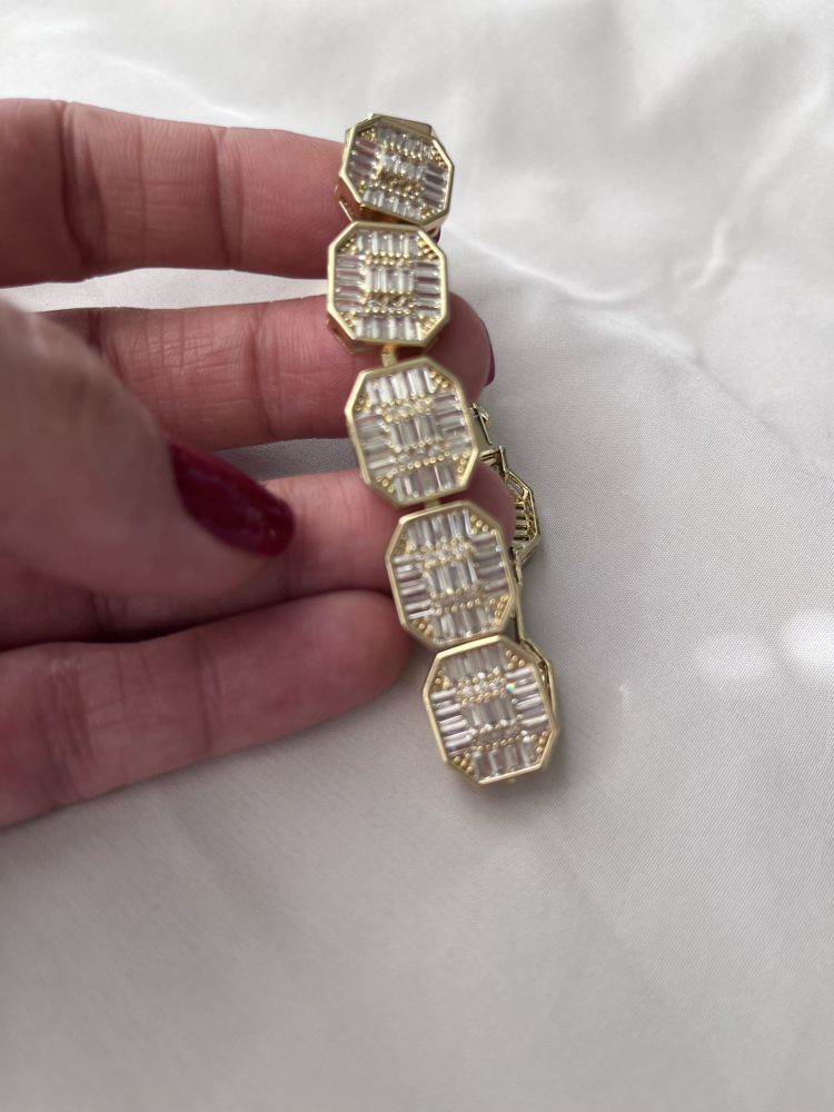 Zirkon Taşlı Diamonds Baget Bileklik
