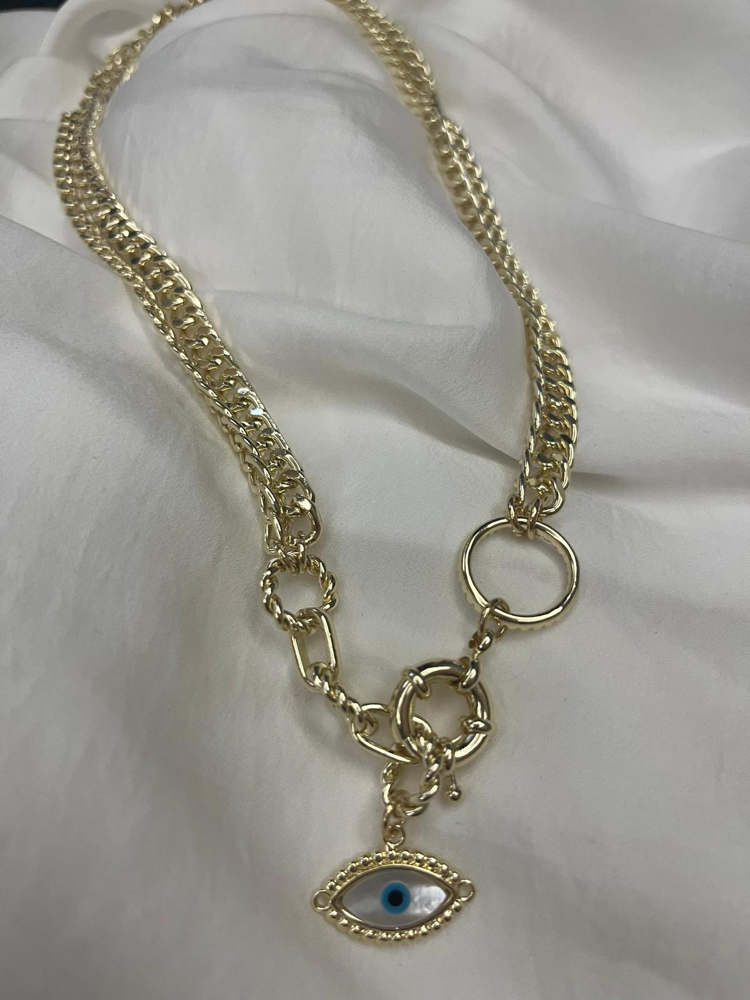Premium seri Mineli göz kolye