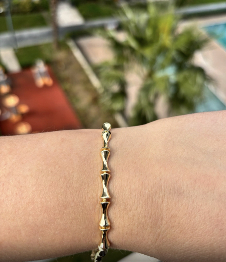 Premium Gold Bambu Model Bileklik