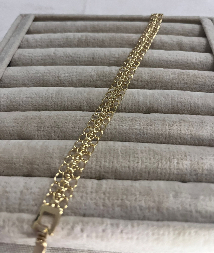 Gold Örme Model Bileklik