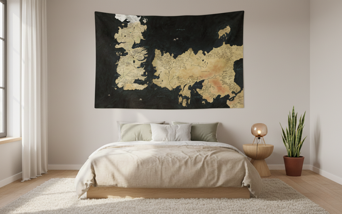Game Of Thrones Map Duvar Örtüsü