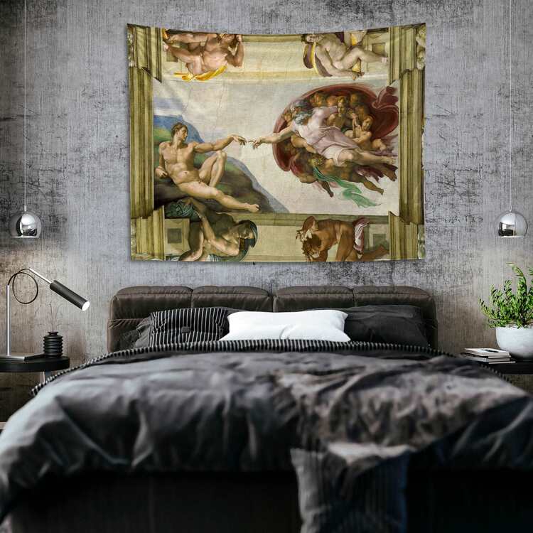 Adem'in Yaratılışı | The Creation of Adam Duvar Örtüsü