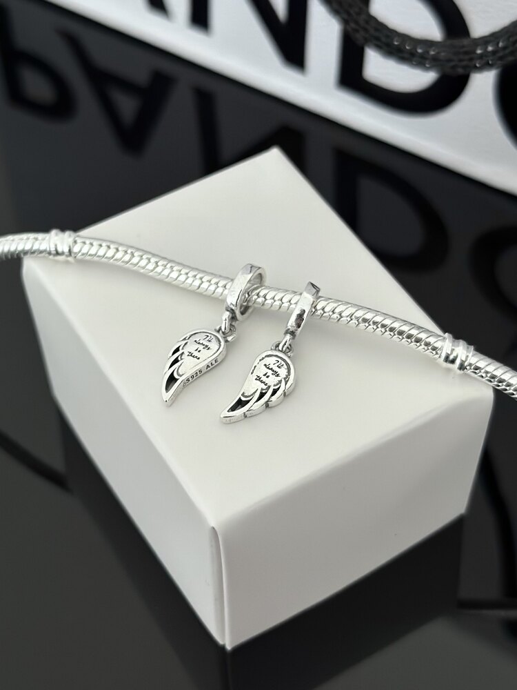 Işıltılı Ayrılabilir Melek Kanatları Sallantılı Charm