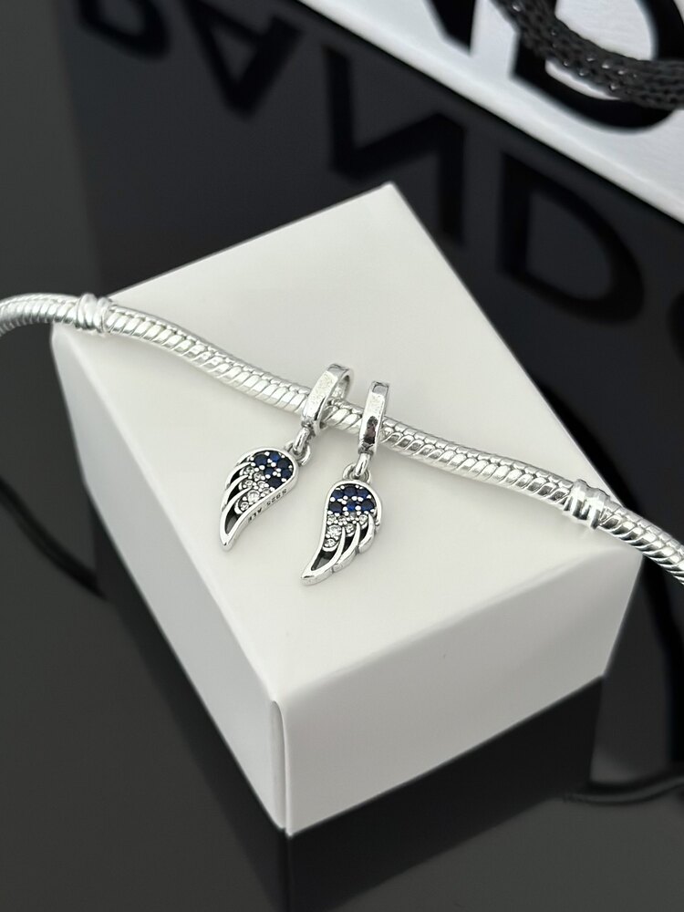 Işıltılı Ayrılabilir Melek Kanatları Sallantılı Charm