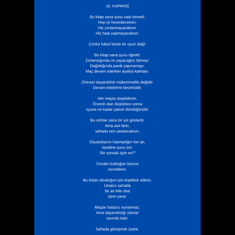 Maç İçi Zihinsel Dayanıklılık El Kitabı (PDF)