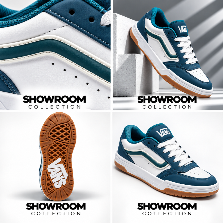 Vans Hylane Unisex Skate Shoes - Blue / White / Gum