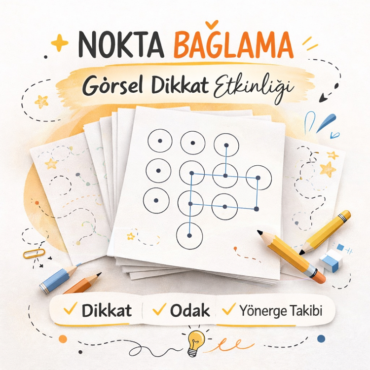 Nokta Bağlama- Görsel Dikkat | 6-9 Yaş