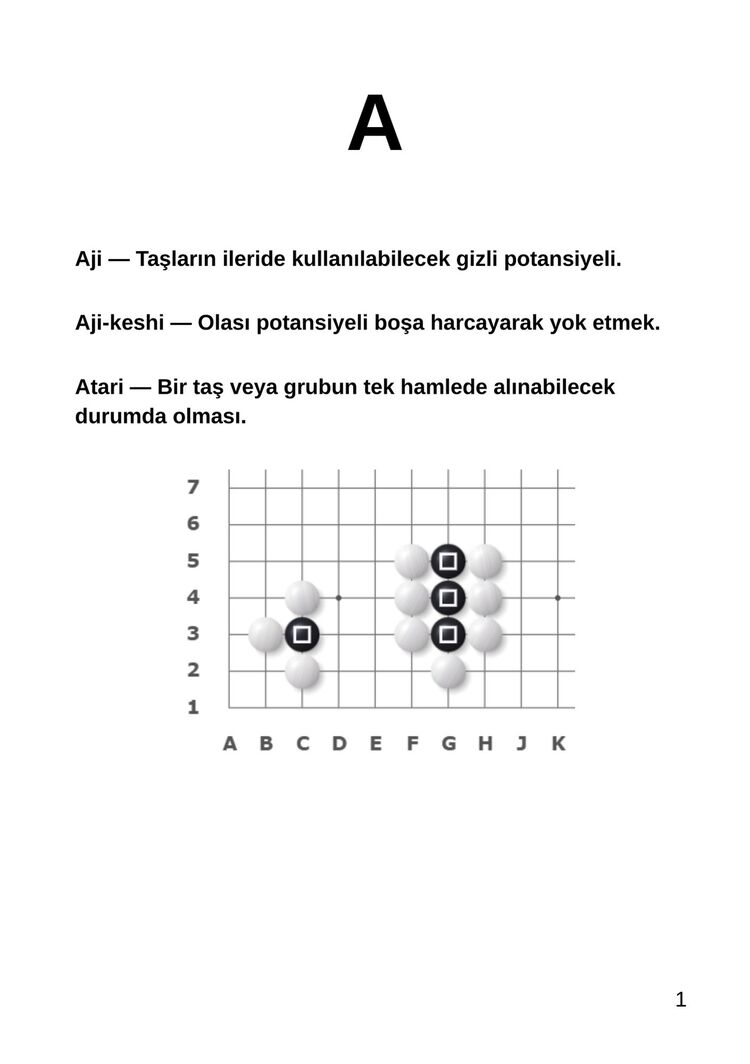 Go Terimler Sözlüğü