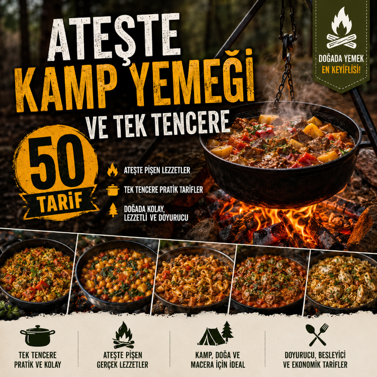 Ateşte Kamp Yemeği Tarifleri E-Kitap